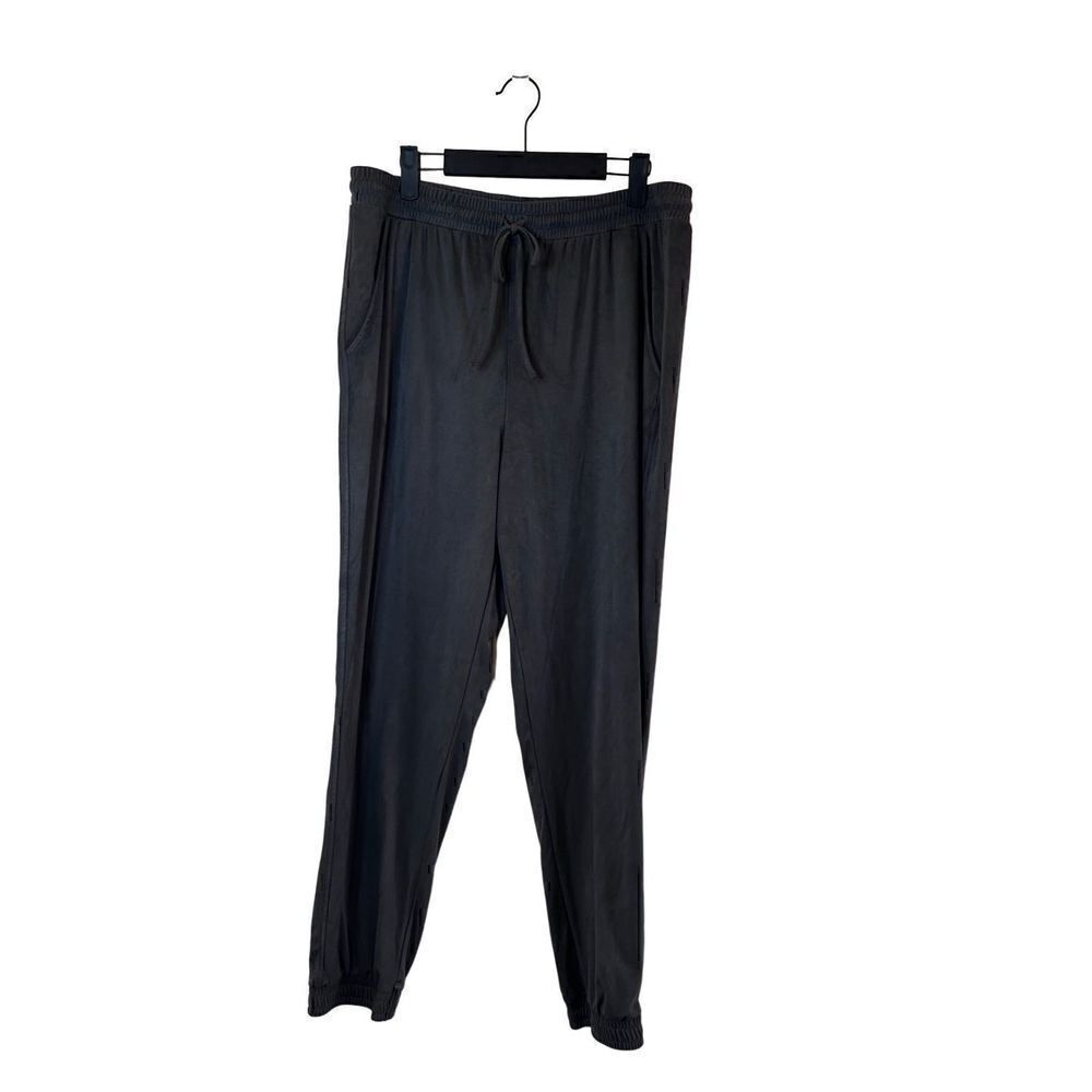 Primark dark gray faux suede joggers. Size 12